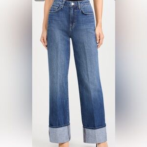 L'AGENCE Miley Wide Leg Cuff Jeans